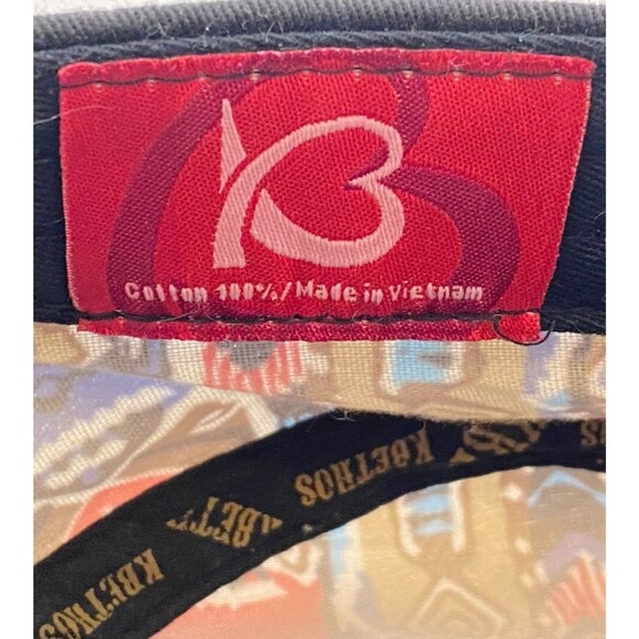 Vtg Y2K KBETHOS Hat Cap Women's Strapback Aztec Tribal Colorful Print Cotton NEW - Picture 6 of 8